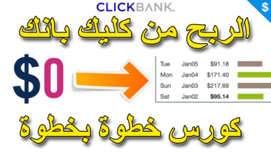 ربح المال مجانا من Clickbank للمبتدئين | كورس كامل | التسويق بالعمولة