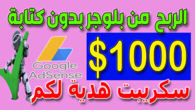 الربح 1000 دولار شهريا من بلوجر بدون كتابة انشاء موقع توليد صفحات المواقع المهمة