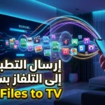 إرسال تطبيق من الهاتف إلى التلفاز