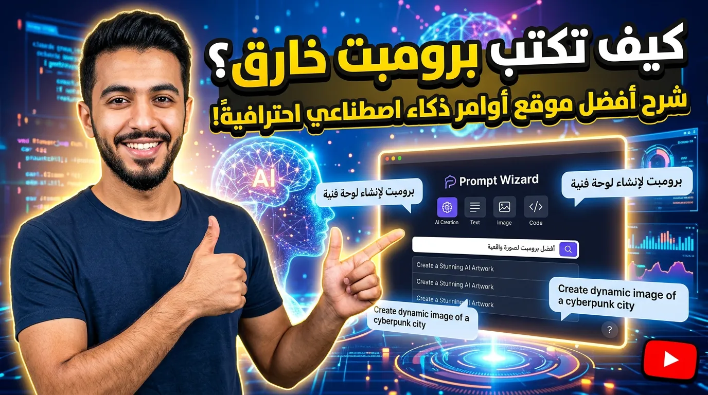كيفية كتابة برومبت احترافي افضل موقع يقدم لك برومبتات