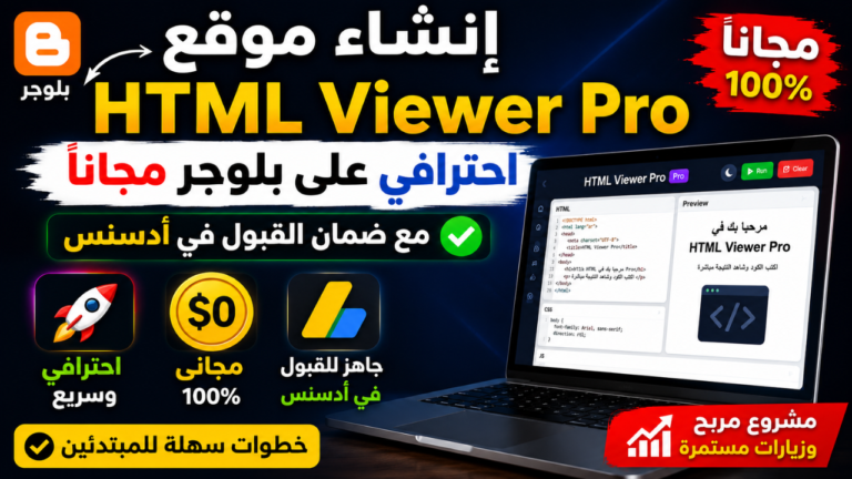 إنشاء html viewer بلوجر
